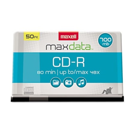 Maxell DISC, CD-R, 700MB, SPND, 50PK 648250